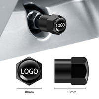Bouchons de valve de pneu antivol personnalisés avec logo, en alliage d'aluminium, neufs pour voiture et moto, remplacement