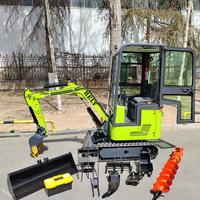 Mini Excavadora de 1.2 Toneladas con Motor EPA, Uso Agrícola, Bomba Hidráulica SHIMADZU, Motor Eaton, 2 Años de Garantía