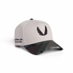 Gorra de Béisbol Personalizada con Estructura en A, Logotipo Bordado en 3D, 5 Paneles, 100% Poliéster, Dos Tonos, Estilo Camuflaje Vintage - Product Image 3