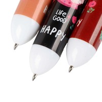 O&Q Offre Spéciale Stylos Bille Kawaii en Plastique Nouveauté Fabrication Exquise Tendance Multicolores 0,7 mm 10 Couleurs