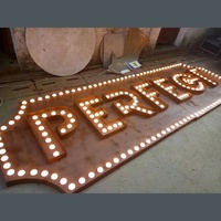 Lettres de chapiteau personnalisées Grandes enseignes électroniques géantes Décoration de fête d'événement Ampoule LED Lettres lumineuses pour fournitures de mariage