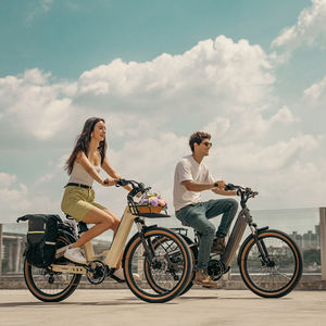 Bicicleta Eléctrica Urbana con Motor sin Escobillas de 48V 250W, Batería de Litio de 9.6Ah, Cuadro de Carbono T800, Pantalla Digital, Ligera, para Adultos - Product Image 6