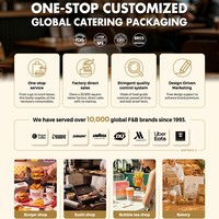 Boîte d'emballage pour sushis avec fenêtre, logo personnalisé, tube biodégradable, conteneur à ouverture facile pour plats à emporter