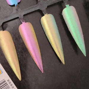 ยี่ห้อ MCESS ฟรีตัวอย่างขี้เกียจสองสีสีม่วง multichrome สองโทนไล่ระดับสีอายแชโดว์ผงสี - Product Image 5