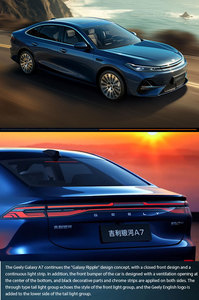 Nuova Auto Elettrica <span class=keywords><strong>Galaxy</strong></span> <span class=keywords><strong>A7</strong></span> Edizione 2025 70km Versione Lusso 1.5L 112 CV L4 Ibrida Plug-in Trazione Anteriore Nuove Auto Ibride - Product Image 4