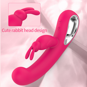 Potente vibrador de conejo para <span class=keywords><strong>mujer</strong></span>, consolador de punto G, estimulador de clítoris, Juguetes sexuales de silicona para adultos, tienda de productos femeninos - Product Image 2