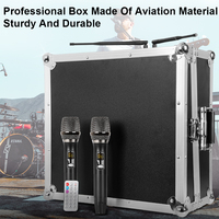 YAIKA GT8M Mixeur audio professionnel 8 canaux 500W avec amplificateur intégré en alliage d'aluminium, prise en charge du microphone sans fil 80dB SNR