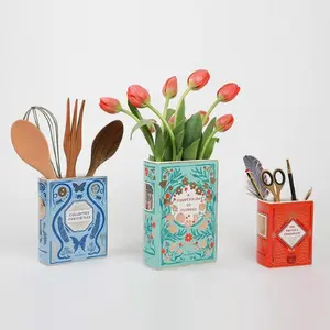 北欧个人陶瓷花卉花瓶书籍花瓶礼品创意