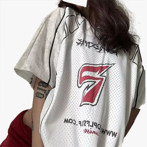 T-shirt vintage style maillot à manches courtes pour homme, séchage rapide, maille respirante, demi-manches, pour cyclisme, moto, vêtement de sport tendance - Product Image 1