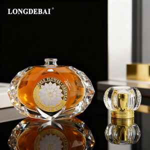BAIDE - Botella de Perfume de Vidrio Personalizada con Logotipo de Marca Privada, 75 ml, Botella de Perfume Transparente de Lujo con Forma Irregular y Caja de Empaque - Product Image 4