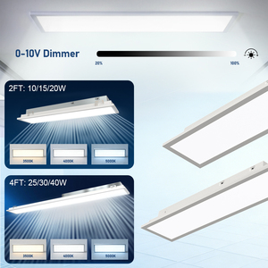 DLC Certified Aluminum SMD2835 Modern LED SLIM RECESSED ANDSURFACE LINEAR FIXTURES <b>Panel</b> <b>Light</b> IP20 5-Year Warranty - Product Image 5