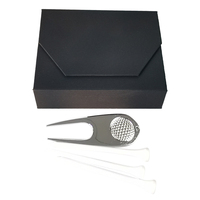 Conception populaire boîte-cadeau balles de Golf bureau sport coffret cadeau en bois t-shirts support divot outil accessoires de Golf
