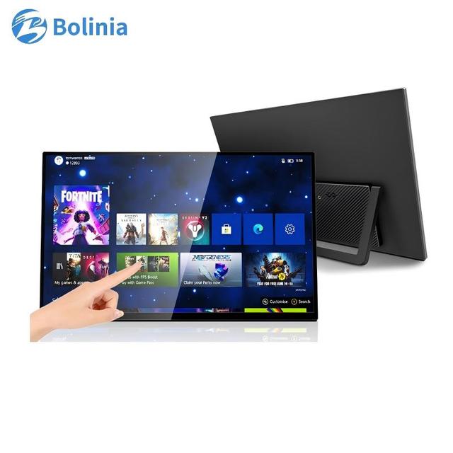 18.5 Inch 1080P Business Portable Gaming Monitor Dual Speakers IPS Panel HDR for 100Hz Refresh Rate Touchscreen Type-C Interface