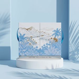 Luxe magnetische zelfopstellende cosmeticaverpakking van hoogwaardig karton, ecologisch verantwoorde cadeauverpakking voor gezichtscrème en blush. - Product Image 1