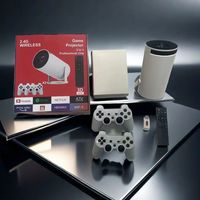 Console de jeux vidéo X10 Plus avec 2 manettes sans fil, 3800 jeux, prise en charge 4K 1080P, Android 11, projecteur portable