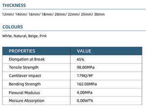 Goede kwaliteit 150x140mm CAD/CAM PEEK vierkante blank voor tandtechnisch laboratorium, prothetische en klinische chirurgische behandelingen. - Product Image 3