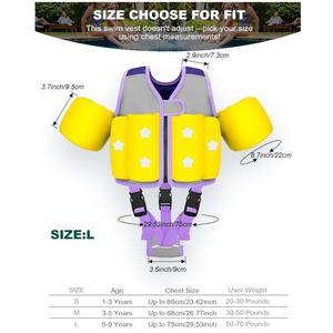 <span class=keywords><strong>Chaleco</strong></span> Salvavidas de Dibujos Animados para Piscina, <span class=keywords><strong>Chaleco</strong></span> de Seguridad para Niños de 2 a 7 Años, para Natación y Snorkel - Product Image 4