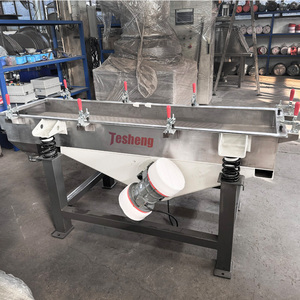 Tamiz vibratorio de línea recta de acero inoxidable para alimentos lineales con componente de Motor de núcleo de clasificación de bolas de acero de partículas - Product Image 6