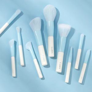 Juego de brochas de maquillaje azul profesional MSQ, peine de pelo sintético, cepillos para corrector, delineador de ojos, colorete, mango de posición facial - Product Image 4