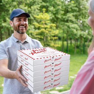 Grande 16X16 pollici cartone ondulato bianco Pizza Party con goffratura alla rinfusa per la torta per biscotti cibo Pizza pianeta decorazioni - Product Image 4