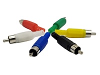 Mini connecteur RCA mâle en plastique blanc pour câble de haut-parleur, connecteur PIN, connecteur audio vidéo RCA, connecteur RCA mâle audio