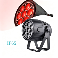 Yinuo 280W DMX512 RGBW 7x 30W LED Zoom Wash Par Light IP65 Étanche CRI95 6000K Lumière du jour pour Mariage DJ Disco Fête Spectacle