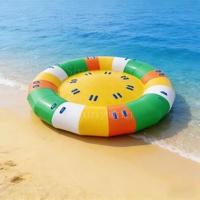 Plateforme flottante gonflable personnalisée pour sports nautiques, tube volant tractable, jeux aquatiques gonflables pour bateaux et yachts