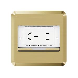 International Electric Floor <b>Socket</b> 86mm Stainless Steel IP66 Waterproof <b>With</b> <b>Usb</b> Port Wall Outlet - Product Image 1