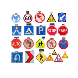 Panneau d'arrêt solaire lumière rouge croix route rue dépassement panneau <span class=keywords><strong>intersection</strong></span> de panneau de signalisation - Product Image 4