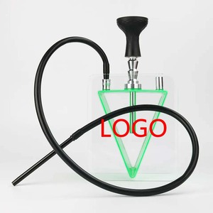 6 màu sắc vuông sheesha tùy chỉnh hookah bán buôn nargile hoàn chỉnh chicha tam giác hookah Shisha Bộ - Product Image 1