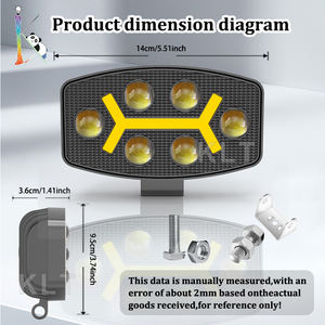 <span class=keywords><strong>KLT</strong></span> 2025 nouvelle haute qualité 5.5 pouces 41w avec 6 Modes originalité projecteur LED forme ovale accessoires Flash lumière de <span class=keywords><strong>conduite</strong></span> - Product Image 3
