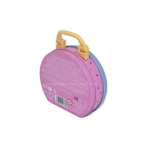 <b>Tin</b> Box With Plastic Handle & Lock Custom Cartoon Printed Metal <b>Tin</b> Case for Donut Candy Cookie Snack Gift Packaging - Product Image 4