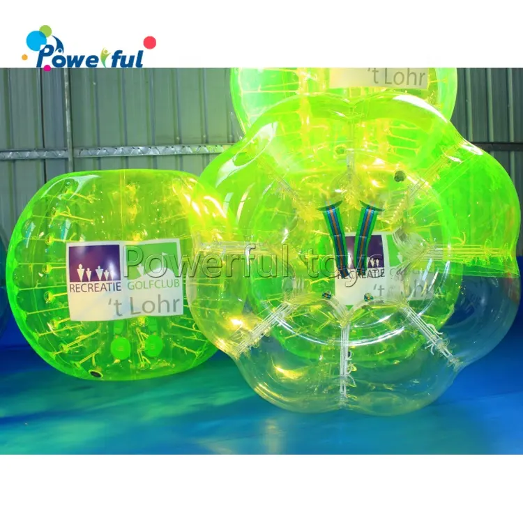 PVC素材1.2m 1.5m 1.8m直径メートルzorbインフレータブルバブルサッカーバンパーボール
