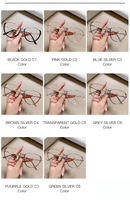 Awaytr — lunettes optiques, monture métallique, lunettes yeux de chat, pour femmes et hommes, 2022