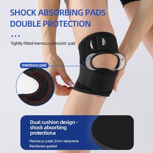 Yan stabilizatörler ile JINGBA yeni nefes Unisex hava Mesh dizlik spor salonu spor için menisküs ayarlanabilir diz desteği rahatlatmak - Product Image 4