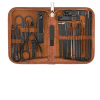 Kit de coupe-ongles en acier inoxydable de luxe avec logo personnalisé, avec boîte, qualité supérieure, ensemble de manucure et pédicure