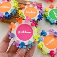10 pièces/paquet pince à cheveux ensemble mignon doux bel enfant en plastique coloré Mini sourire cerise pince à cheveux filles bébé petite épingle à cheveux en gros