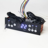 Controlador de temperatura programable KT-205 controla 5 funciones: refrigeración, descongelación, ventilación, iluminación y desempañador.
