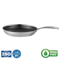 Poêle à frire en nid d'abeille antiadhésive pour poêle à crêpes parfaite cuisine oeuf en acier inoxydable poêle de cuisson antiadhésive