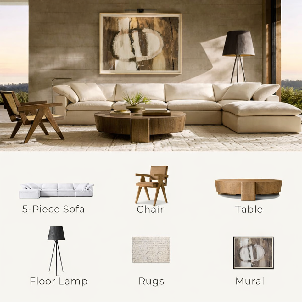 Modern Sofa Bed Set for Luxury Villa Living Rooms and Five-Star Hotel ...