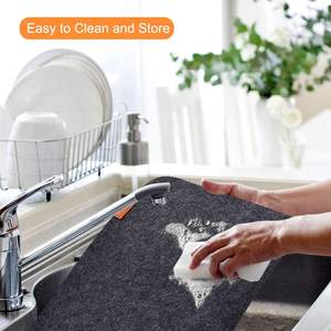 Set of 4 Lightweight Square Leather & Slate <b>Coasters</b> Custom Shape Felt <b>Placemats</b> for Dining & Weddings Free Sample Available - Product Image 6