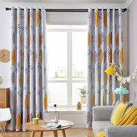 Fabricant Amity Vente en gros Rideaux occultants pour fenêtres géométriques Nordic INS Simplicity Print Home Decoration Grommet Curtains