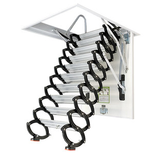Escalier pliant électrique entièrement automatique, échelle <span class=keywords><strong>escamotable</strong></span> renforcée et dissimulée pour usage domestique - Product Image 3