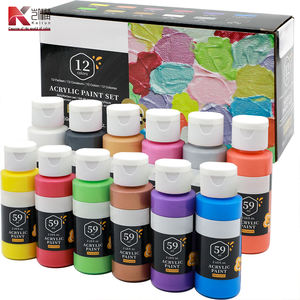 Set di 12 Colori Acrilici Metallici YEEART, 59ml Ciascuno, per Tela, Carta e Arte su Vetro - Product Image 1