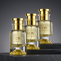 Botol Parfum Kaca Silinder Transparan Mewah 30ml 50ml 100ml Botol Semprot Kosong Custom dengan Tutup Semprotan Kabut Halus Kemasan