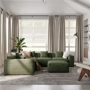 NOVA set di mobili per soggiorno e soggiorno divano componibile in tessuto da 2 posti divano imbottito
