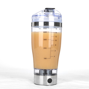 BPA-Free 450/600ml <strong>Electric</strong> for <strong>Shaker</strong> Bottle Plastic Water &amp; Protein Powder Mixing Cup with Straw for Adults for Gym &amp; Camping - Product Image 4