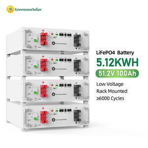 Greensun 5.12kWh ยึดแบตเตอรี่ลิเธียมพลังงานแสงอาทิตย์51.2V 100Ah สำหรับระบบกริดไฮบริด - Product Image 2