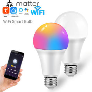 Bombilla Inteligente Matter con Colores RGB, Conexión Directa a Tuya y SmartThings, <span class=keywords><strong>Apple</strong></span> <span class=keywords><strong>HomeKit</strong></span>, Control por Voz, Luces <span class=keywords><strong>Inteligentes</strong></span> para el Hogar - Product Image 1