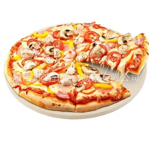 Placa de cerámica para pizza de 9 pulgadas, piedra redonda para hornear, apta para horno, para hornear pizza - Product Image 1